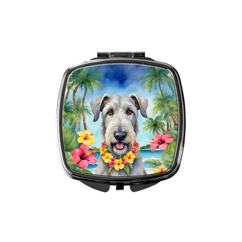 Carolines Treasures Dac6454scm 3 X 2.75 In. Irish Wolfhound Luau Compact Mirror