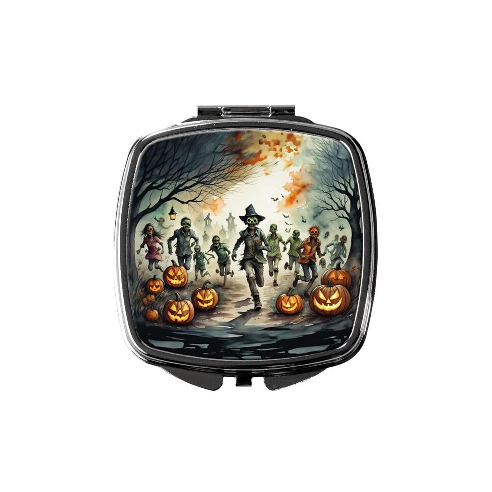 Carolines Treasures Dac2286scm 3 X 2.75 In. Zombies Spooky Halloween Compact Mirror