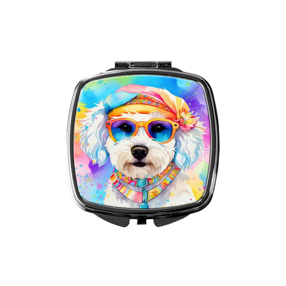 Carolines Treasures Dac2465scm 3 X 2.75 In. Bichon Frise Hippie Dawg Compact Mirror