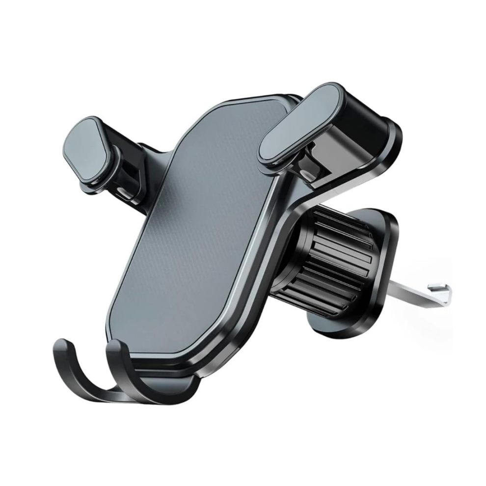 Chronus Car Phone Holder Gravity Air Vent Car Phone Mount Cradle 360 Rotation Upgraded Hook Clip Compatible With 4.0 To 6.7 Inches Phones(Black) Black 9331562997295
