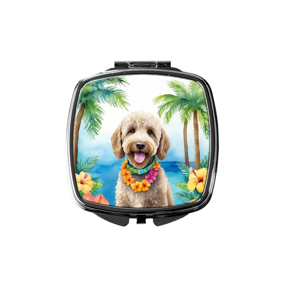 Carolines Treasures Dac6463scm 3 X 2.75 In. Labradoodle Luau Compact Mirror