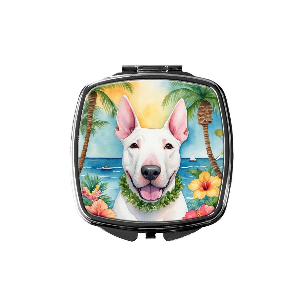 Carolines Treasures Dac6425scm 3 X 2.75 In. English Bull Terrier Luau Compact Mirror