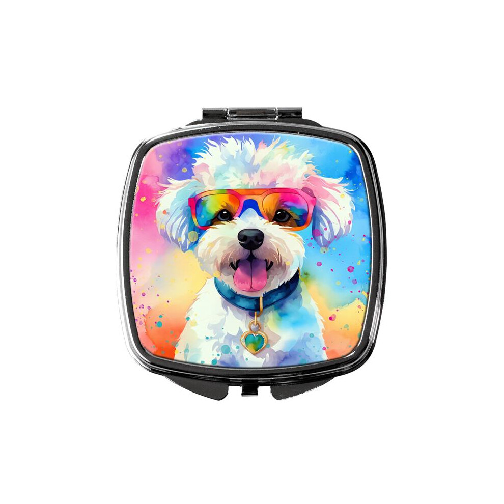 Carolines Treasures Dac2462scm 3 X 2.75 In. Bichon Frise Hippie Dawg Compact Mirror