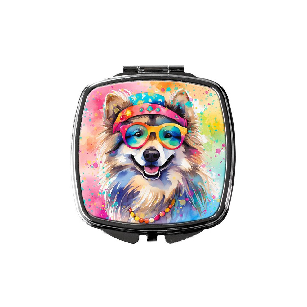 Carolines Treasures Dac2519scm 3 X 2.75 In. Keeshond Hippie Dawg Compact Mirror