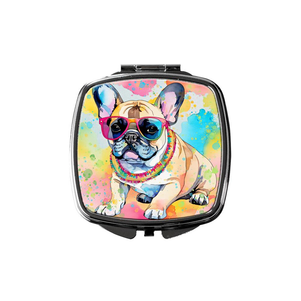 Carolines Treasures Dac2507scm 3 X 2.75 In. French Bulldog Hippie Dawg Compact Mirror