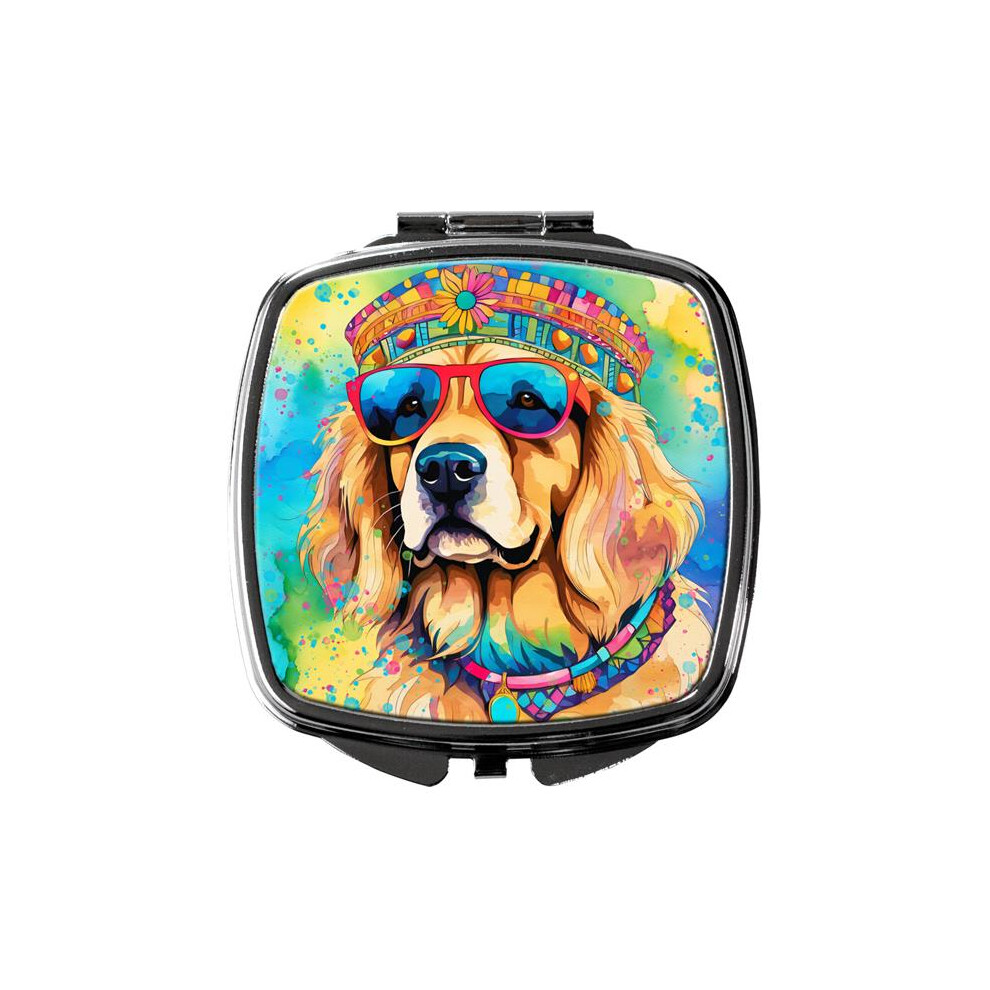 Carolines Treasures Golden Dac2513scm 3 X 2.75 In. Retriever Hippie Dawg Compact Mirror