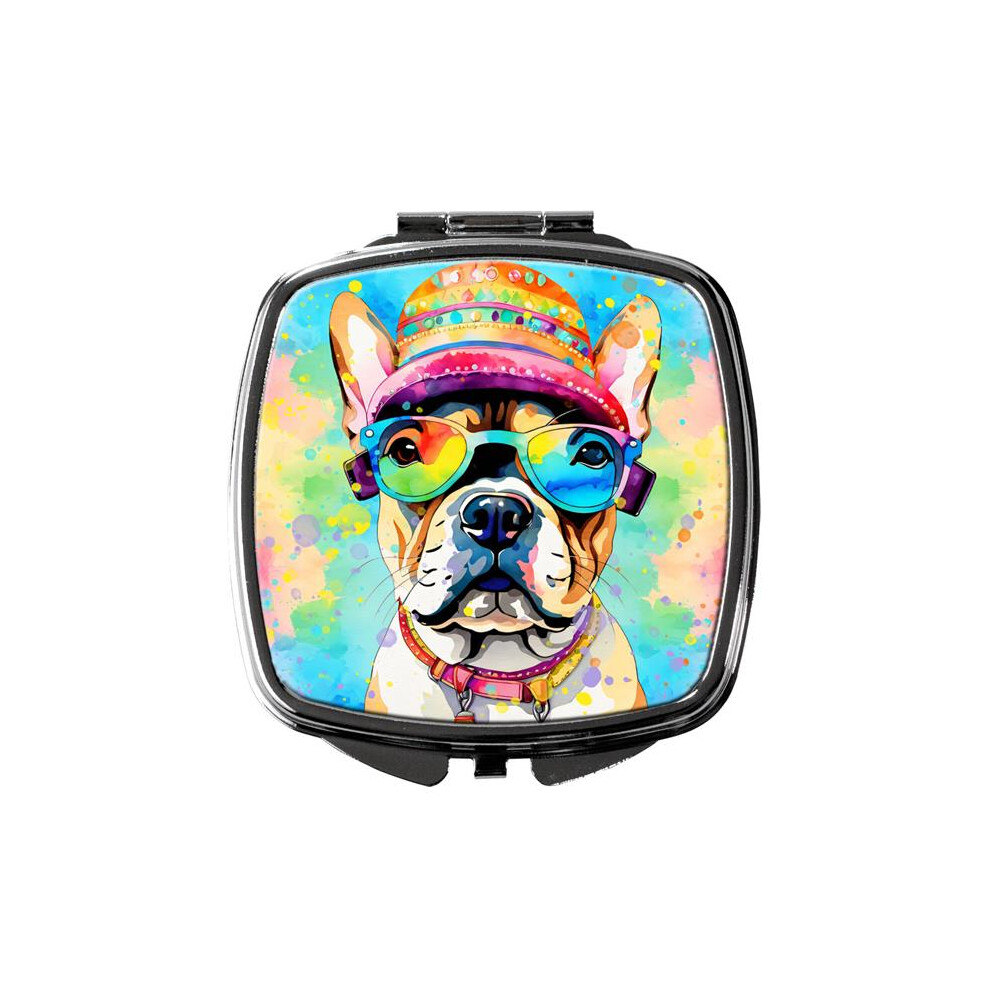 Carolines Treasures Dac2508scm 3 X 2.75 In. French Bulldog Hippie Dawg Compact Mirror