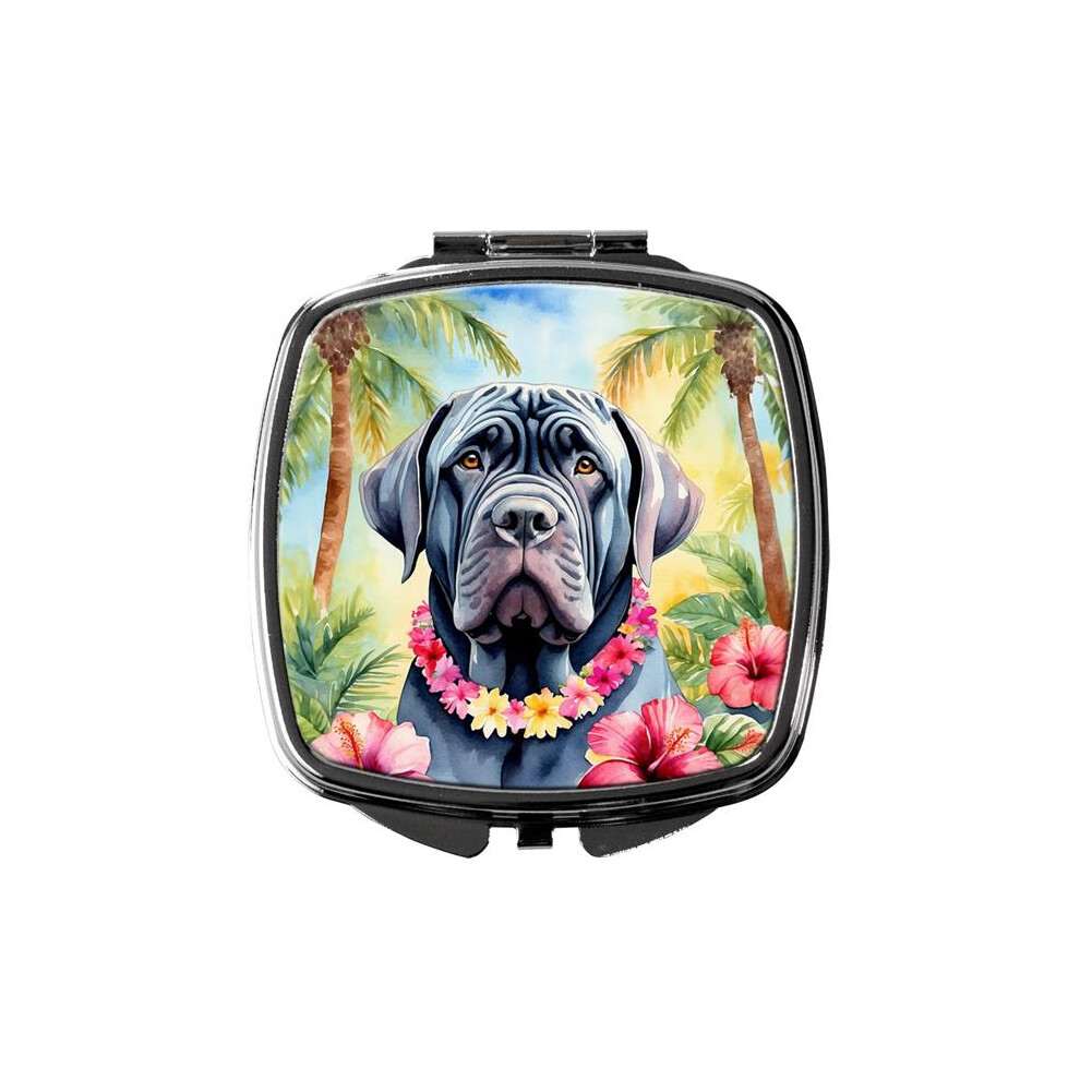 Carolines Treasures Dac6477scm 3 X 2.75 In. Neapolitan Mastiff Luau Compact Mirror