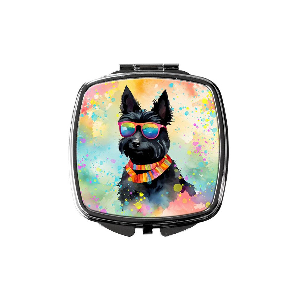 Carolines Treasures Dac2557scm 3 X 2.75 In. Scottish Terrier Hippie Dawg Compact Mirror