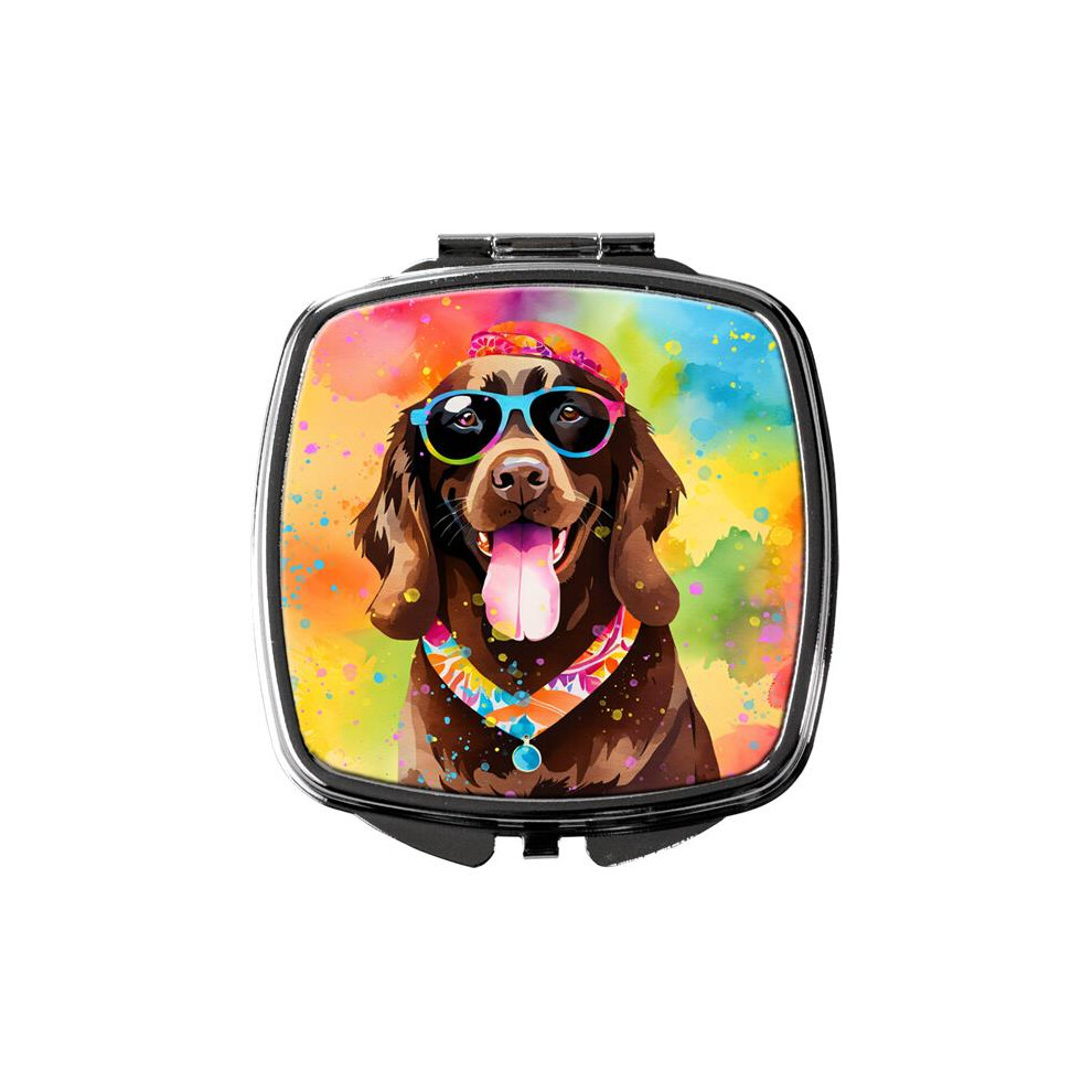 Carolines Treasures Dac2526scm 3 X 2.75 In. Chocolate Labrador Hippie Dawg Compact Mirror