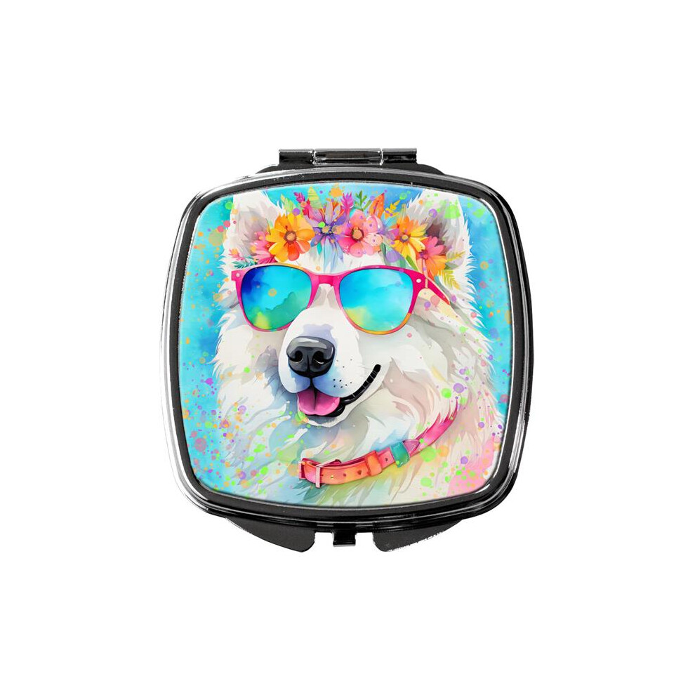 Carolines Treasures Dac2548scm 3 X 2.75 In. Samoyed Hippie Dawg Compact Mirror