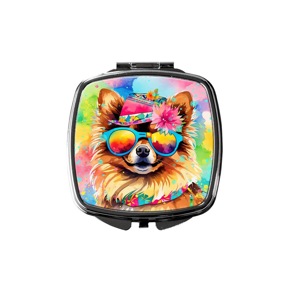 Carolines Treasures Dac2538scm 3 X 2.75 In. Pomeranian Hippie Dawg Compact Mirror