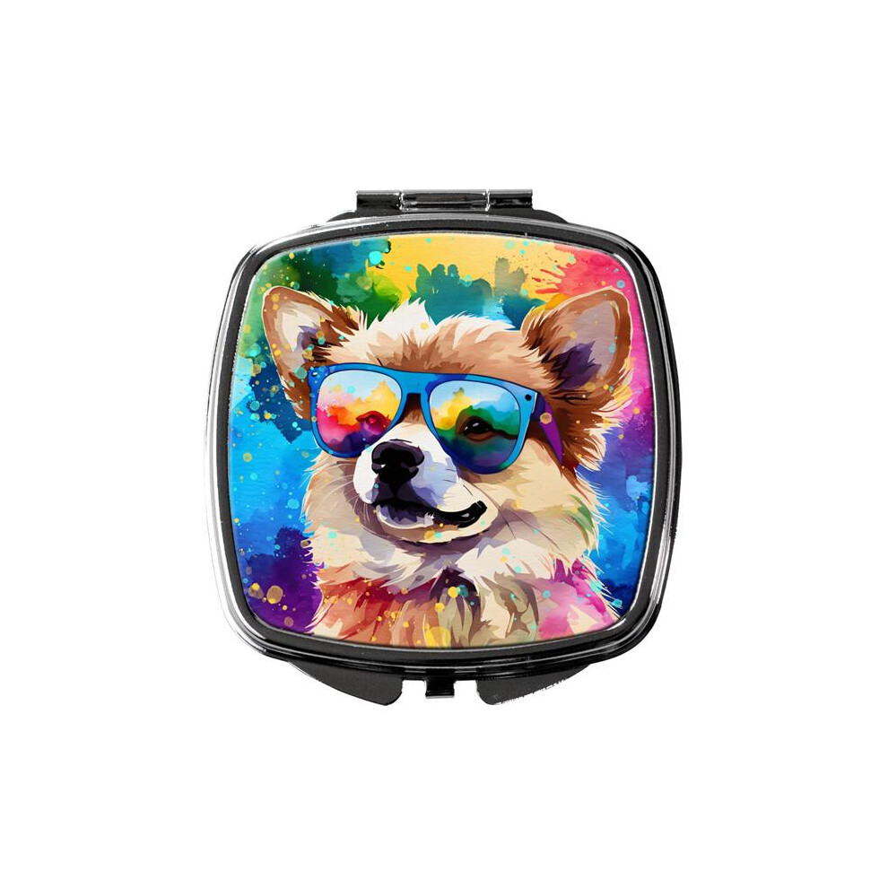 Carolines Treasures Dac2537scm 3 X 2.75 In. Pomeranian Hippie Dawg Compact Mirror