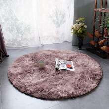 (Tye Dye PINK/LILAC, 120 X 120 cm-Round Rug) Fluffy Rugs Anti-Slip Large Shaggy Rug Super Soft Mat Living Room Bedroom Carpet