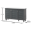 Timber Art Design UK Essentials Dark Grey 3 Door Shoe Cabinet Modern Hallway Storage Unit 5