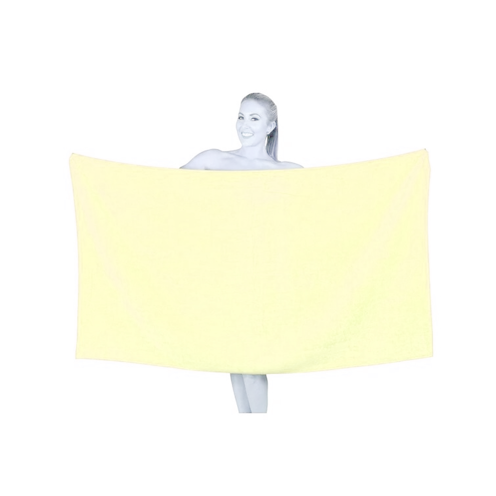 (Lemon) Extra Large Big Jumbo Bath Sheets 100% Egyptian Cotton Super Soft Beach XL Towel