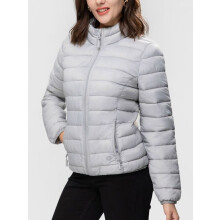 (xL, Gray) FASHIONSPARK Women's Feather Coat Down Parka Packable with Storage Bag