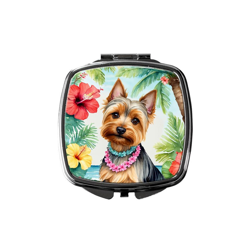 Carolines Treasures Dac6523scm 3 X 2.75 In. Silky Terrier Luau Compact Mirror