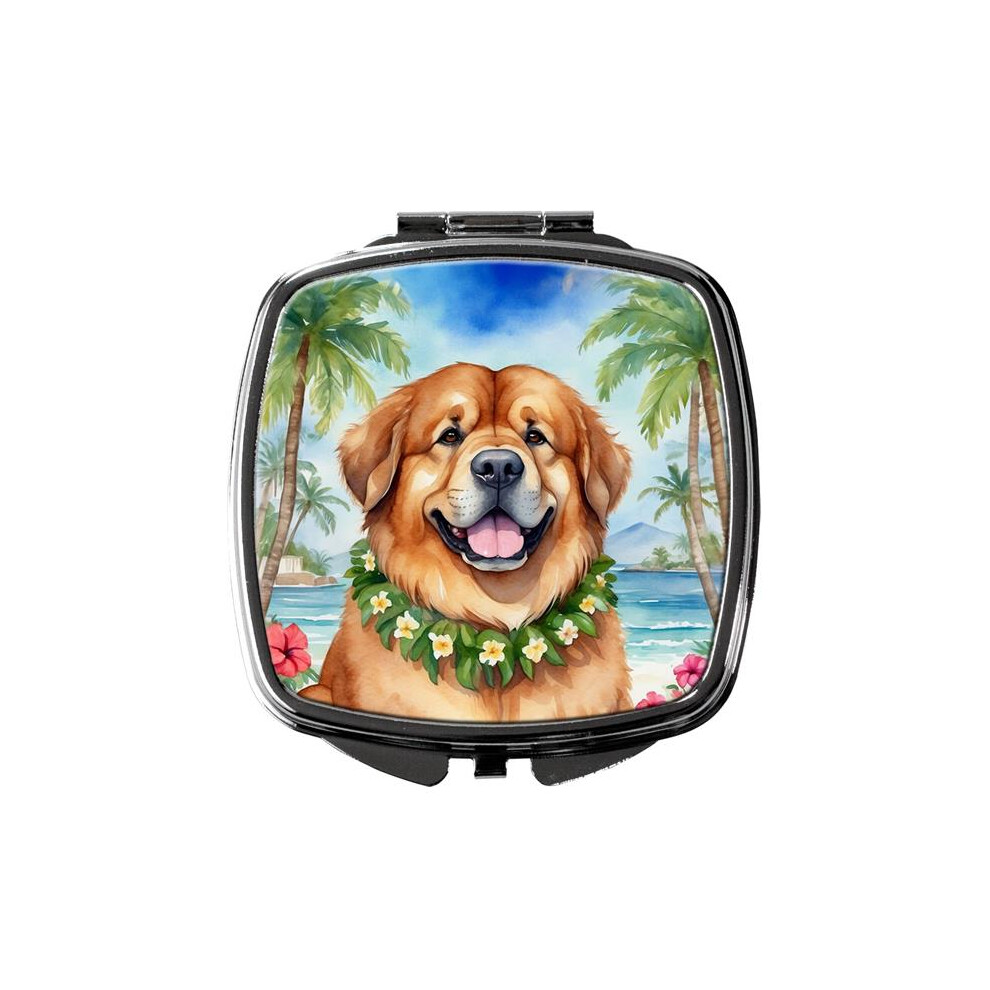 Carolines Treasures Dac6527scm 3 X 2.75 In. Tibetan Mastiff Luau Compact Mirror