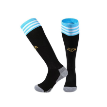 (Argentina Away, Kids(EU 30-36)) Junior Kids Football Training Activewear Socks Non-slip Knee High Grip Soccer Socks
