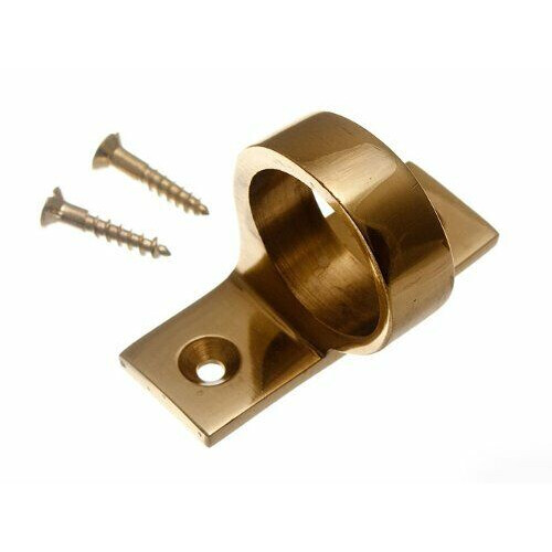 SASH WINDOW LIFT RING TYPE SASH PULL HANDLE SOLID BRASS + SCREWS ( pack of 4 )