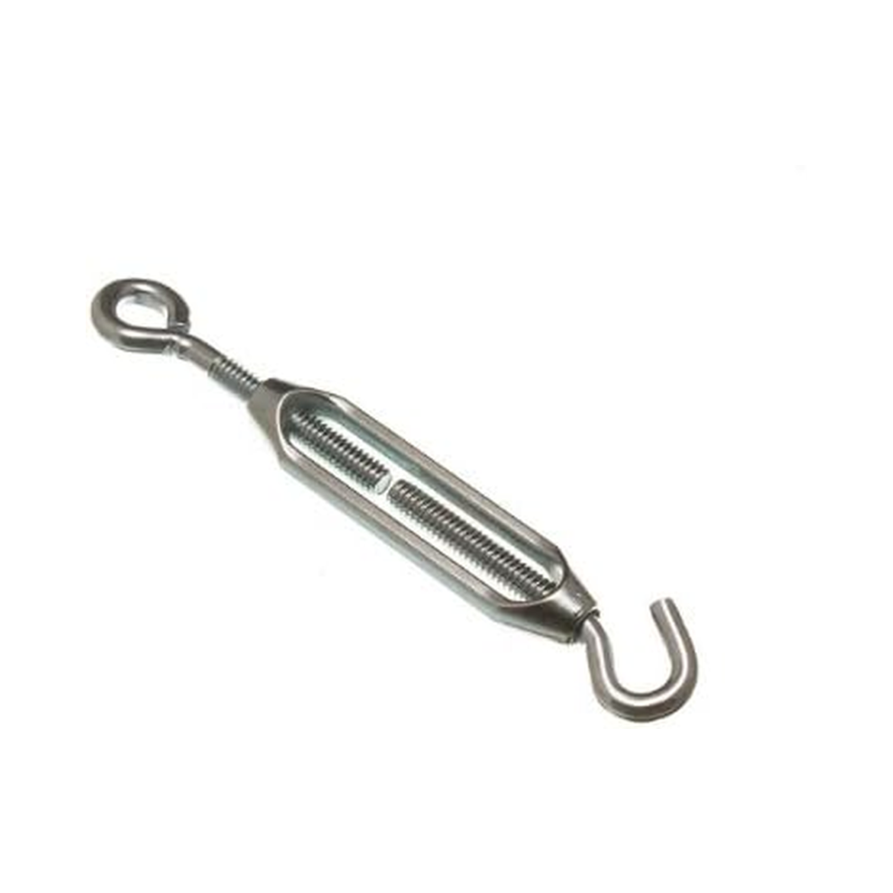 Turnbuckle Wire Strainer Tensioner Hook - Eye Bzp Zinc Plated 6Mm ( Pack 3 ) 5053988047593