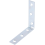 L Shape Cabinet Cupboard Repair Plates Corner Brackets R Angle  75mm - 10 Pack 1