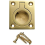 Flush Ring Pull Handle 38MM X 50MM - Polished Brass 12