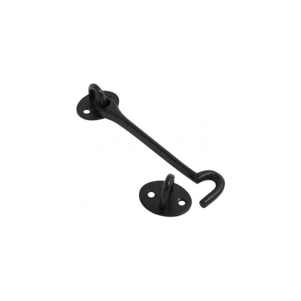 Cabin Hook Malleable 100Mm (4 Inch) Black Pack Of 1 5056040878609