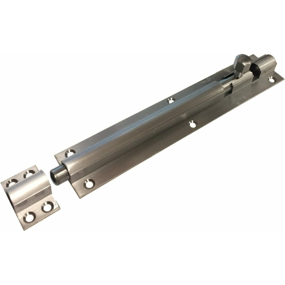 38Mm Barrel Bolt Straight/Necked - Satin Chrome Finish (Straight, 38Mm X 200Mm) 5057670090232