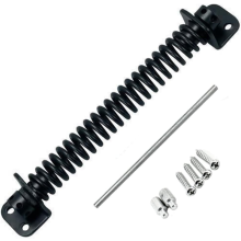 Securit Black Adjustable Spring Gate and Door Closer 250MM (10") - Black