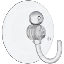 Star Pack 3 Suction Hook Clear Plastic 45MM