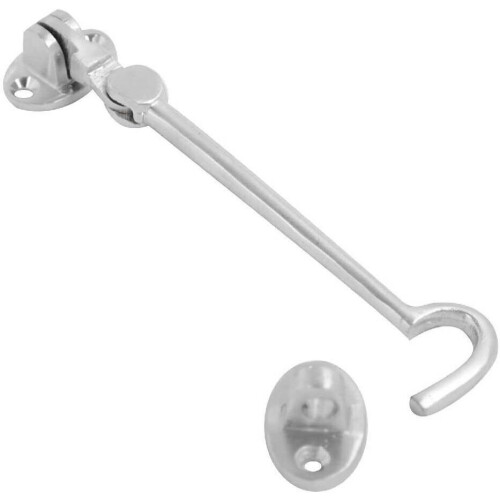 Cabin Hook Silent Pattern 150mm (6 Inch) Satin Chrome, Pack of 1