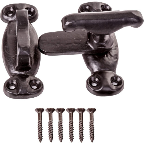 Cupboard Latch 70mm Antique Black Pack of 1 1