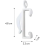 40 Pack Curtain Glider Hooks Grip Fit Integra Decorail Sturdy Gliders 3