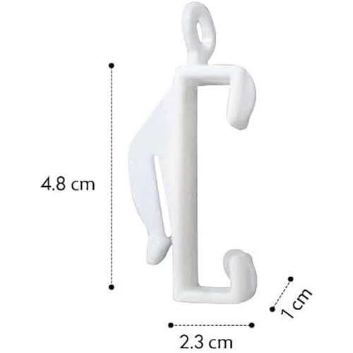 40 Pack Curtain Glider Hooks Grip Fit Integra Decorail Sturdy Gliders 2