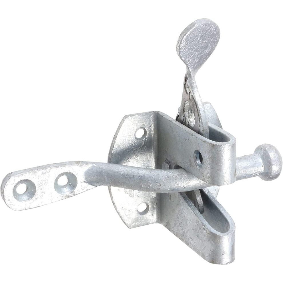 Heavy Duty Galvanised Auto Gate Latch/Catch Self-Locking Garden/Outdoor Lock 5057670090669