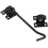 Wire Cabin Hook & Eye - Black for Shed Gate Door Latch Includes Screws 1