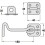 Wire Cabin Hook & Eye - Black for Shed Gate Door Latch Includes Screws 3