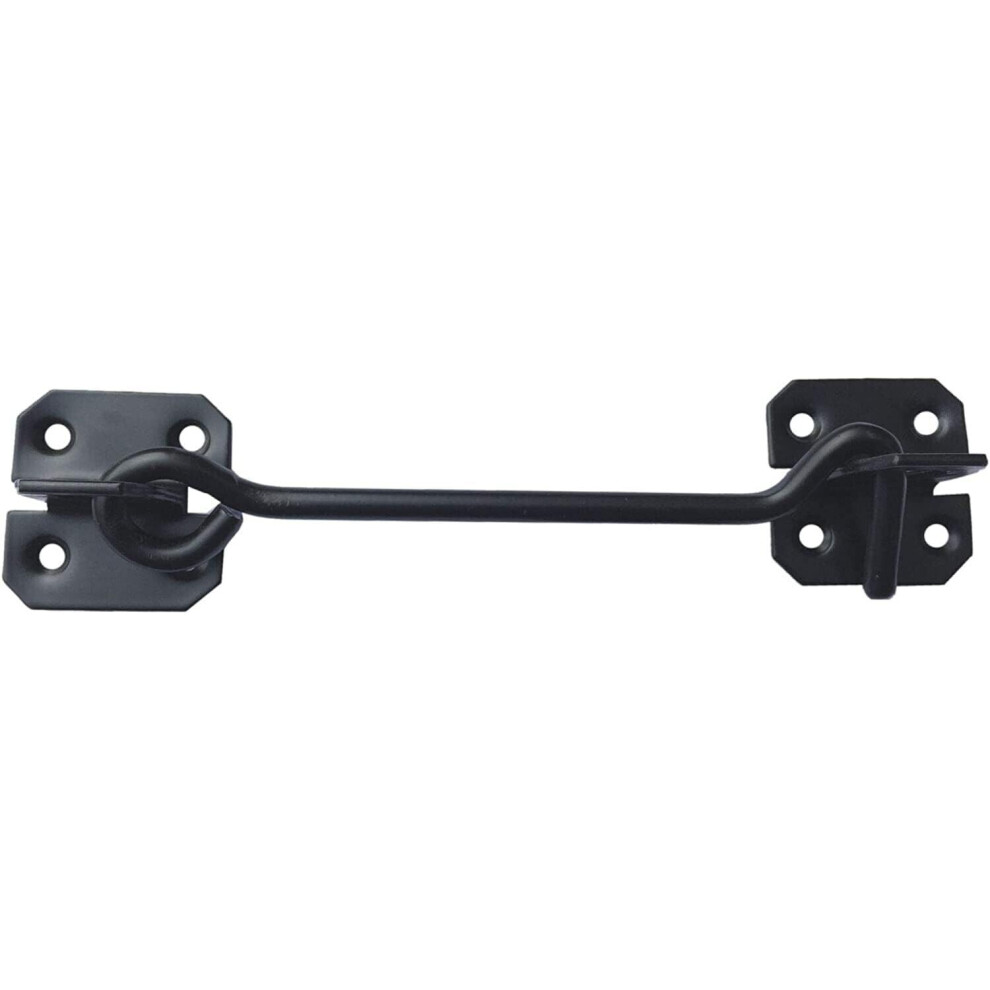 Wire Cabin Hook & Eye - Black For Shed Gate Door Latch Includes Screws 5057670090461