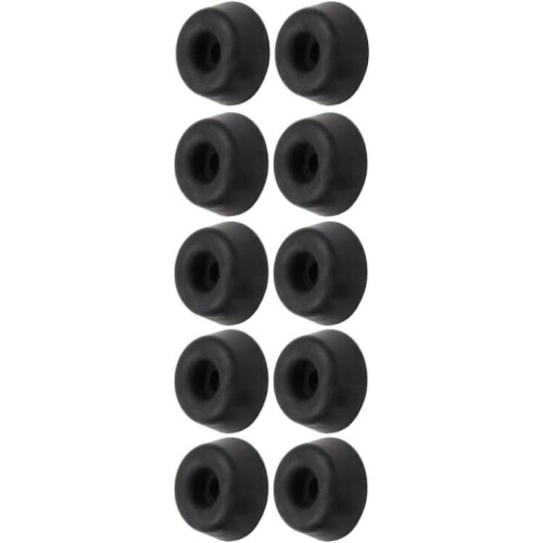 10 x White Rubber Toilet Seat 19mm Buffer Pads 2