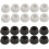 10 x White Rubber Toilet Seat 19mm Buffer Pads 2