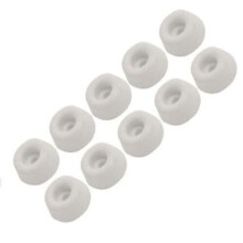 10 x White Rubber Toilet Seat 19mm Buffer Pads