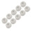 10 x White Rubber Toilet Seat 19mm Buffer Pads 1
