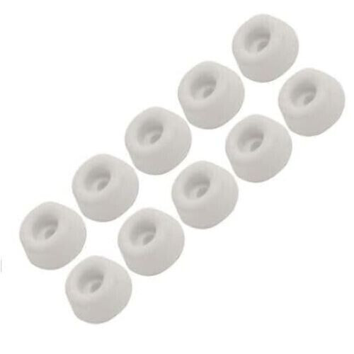 10 x White Rubber Toilet Seat 19mm Buffer Pads