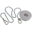 BASIN PLUG WHITE 44MM 1 3/4 INCH with 450MM CHAIN 7