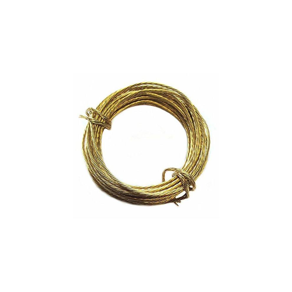 Brass Number 2 Picture Wire 3M (9Ft 7 Inch) 18 Kg (40Lb) Break Weight- Pack Of 1 5013249384126