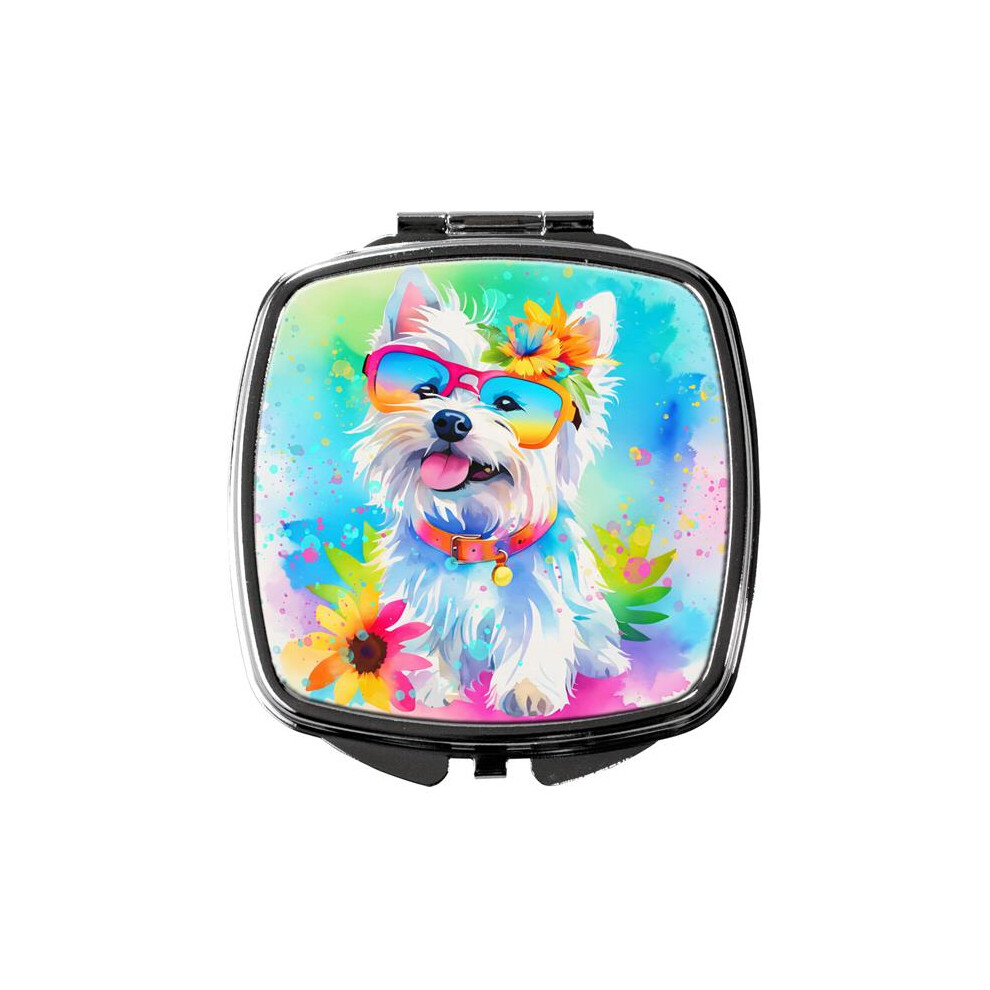Carolines Treasures Dac2572scm 3 X 2.75 In. Westie Hippie Dawg Compact Mirror
