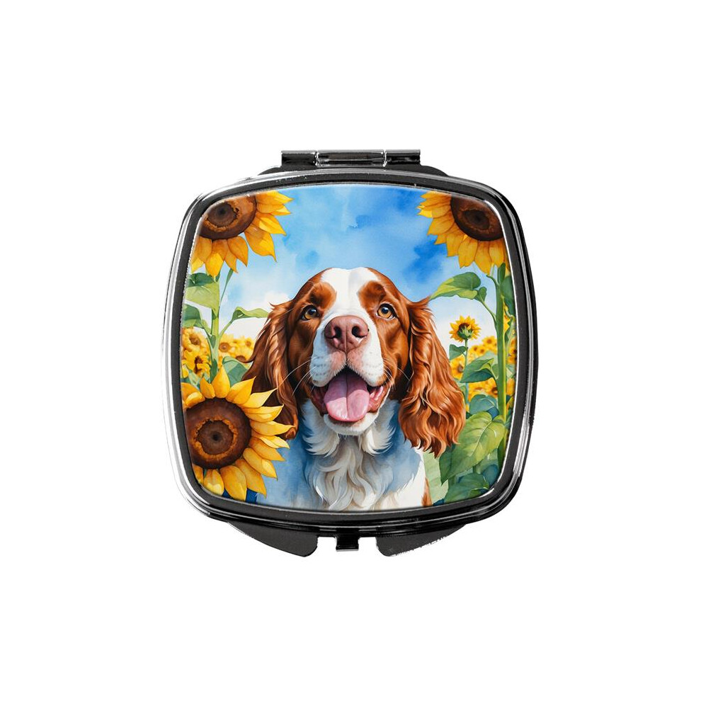 Carolines Treasures Dac6171scm 3 X 2.75 In. Welsh Springer Spaniel In Sunflowers Compact Mirror
