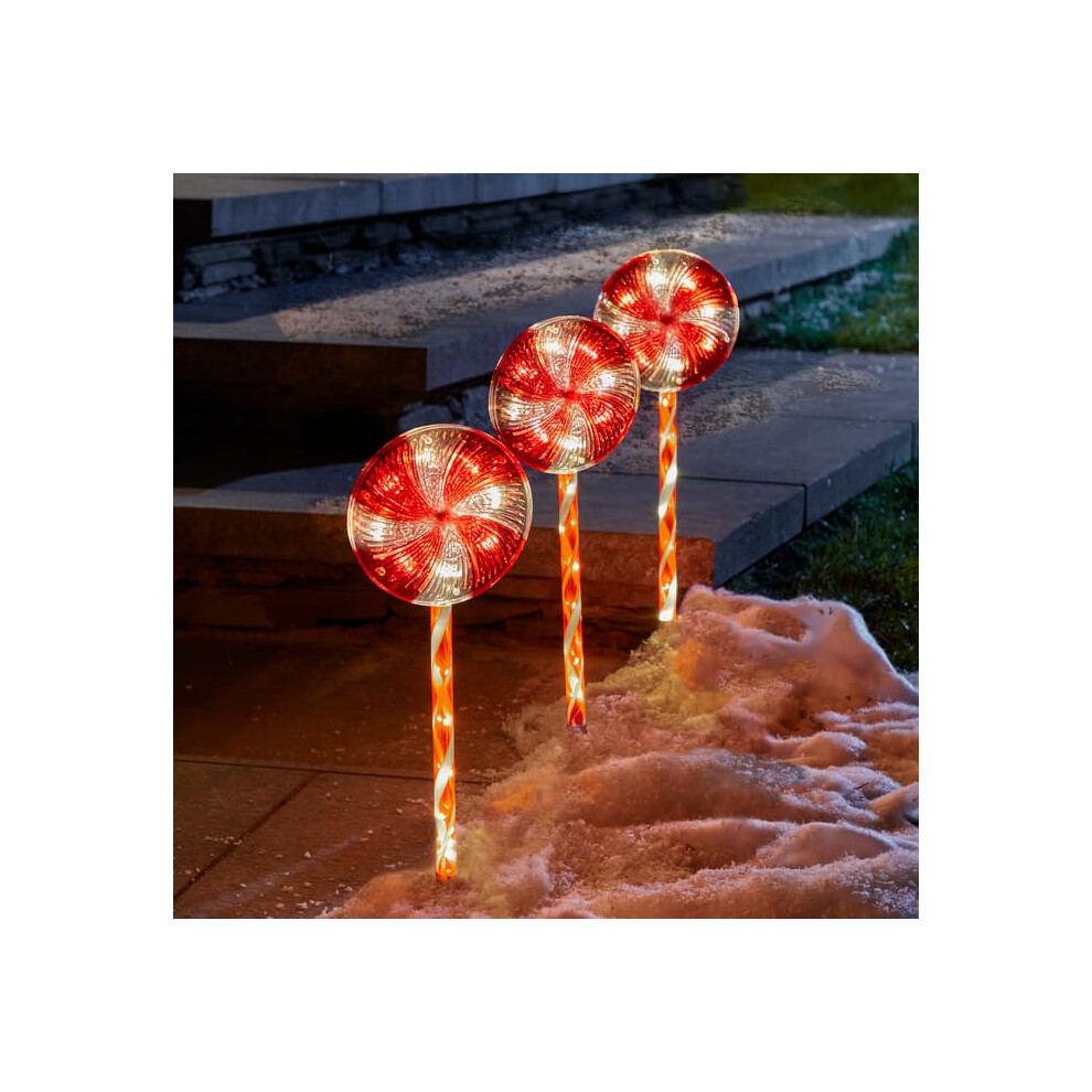 Prestige 3LED Candy Stake Lights the way up ur path &border your patio